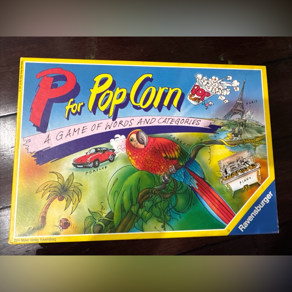 Ravensburger Vintage Game COMPLETE, P for Popcorn RARE